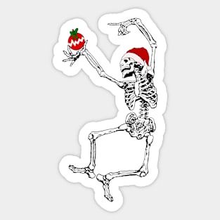 Festive skeleton Sticker